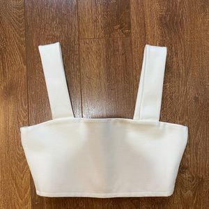 Zara medium white bra top